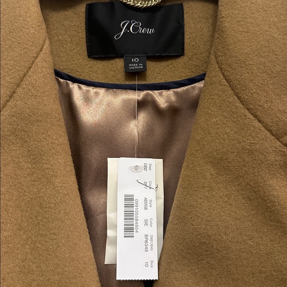 J. Crew Camel Double-Breasted Trench Coat - Picture 2 of 2